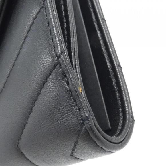 SAINT LAURENT Black Lambskin Leather Wallet 504965 0J406 - Picture 3 of 9